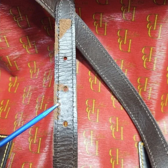 Dooney & Bourke Tote Handbag Womens Multi All Over Logo Print Buckle Closure - Picture 11 of 14